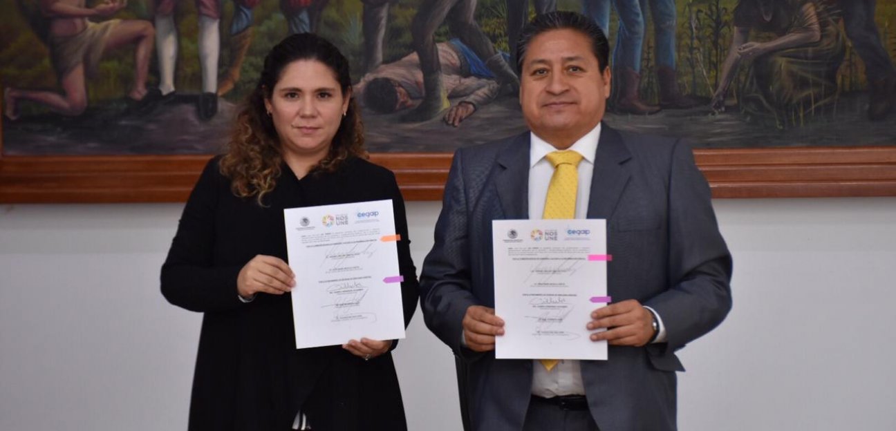 Firma Ayuntamiento convenio de colaboración con la CEGAIP