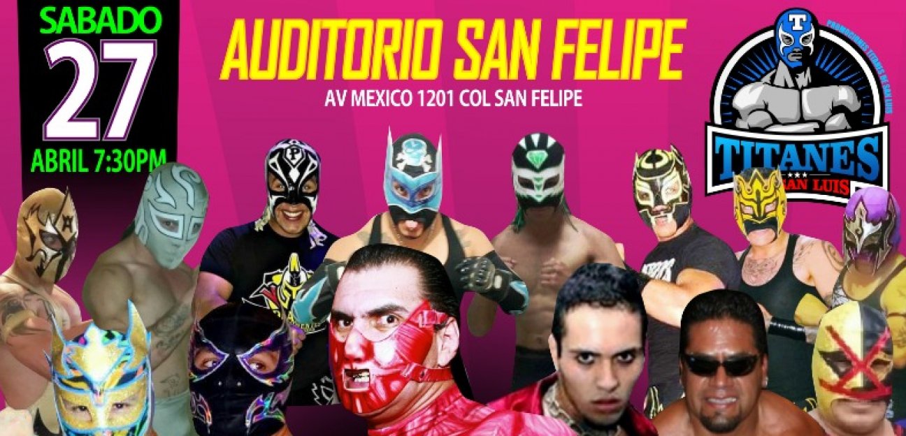 Gran espectáculo de Lucha Libre se presentará en el auditorio de la Colonia San Felipe 