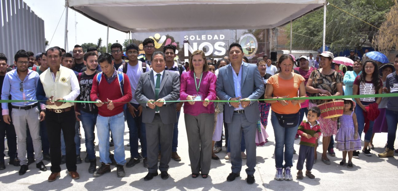 Inauguran obra de pavimentación en Rancho Nuevo
