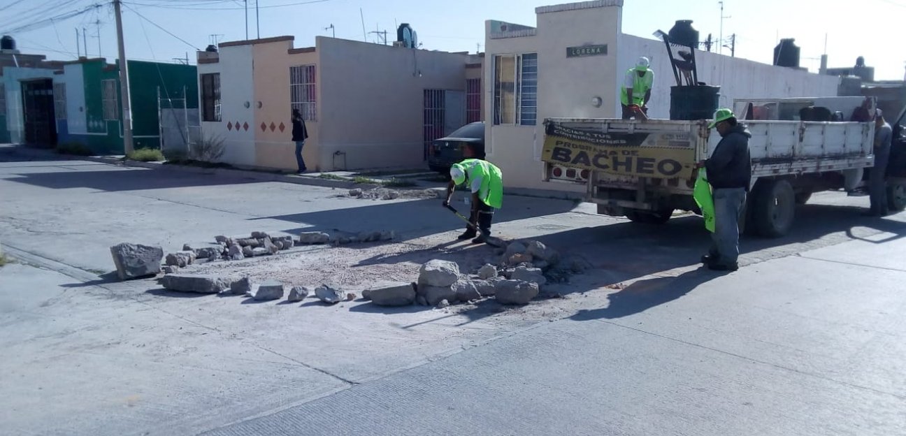 Programa de bacheo ha atendido 10 mil metros cuadrados de vialidades