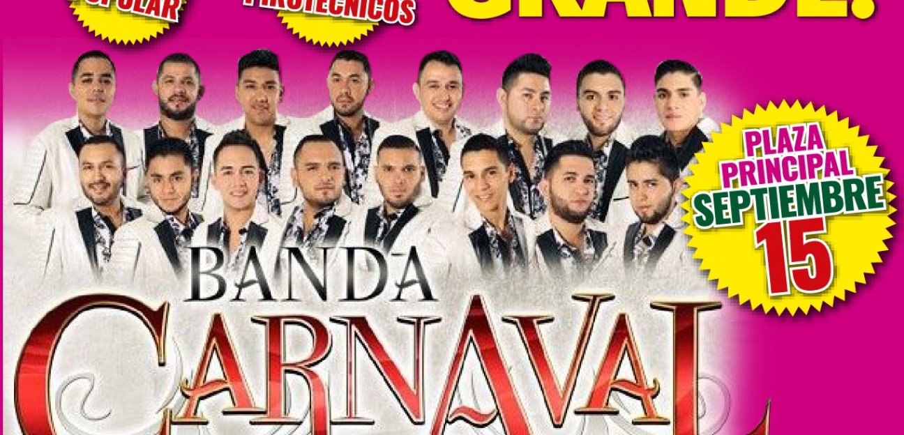 Soledad invita a dar el grito en la Plaza Principal con un evento agradable y seguro que culminará con la presentación de la Banda Carnaval