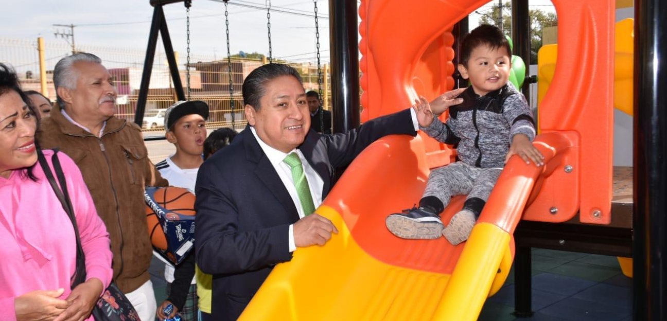 Inaugura alcalde de Soledad moderna área recreativa en Rancho Pavón 