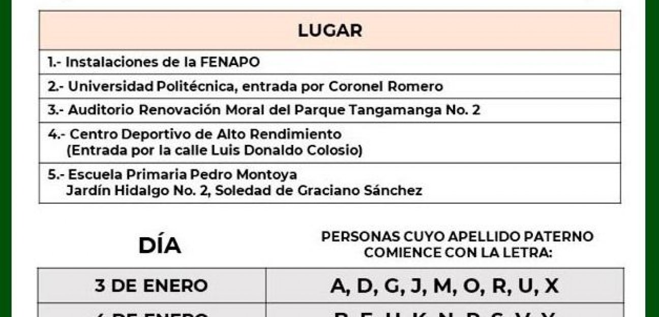 Ayuntamiento de Soledad invita a jóvenes entre 15 y 17 años a aplicarse la segunda dosis de la vacuna contra el covid-19