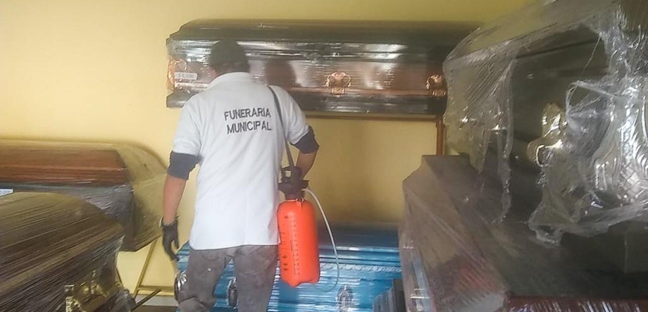 Funeraria municipal toma medidas para evitar contagios de covid-19