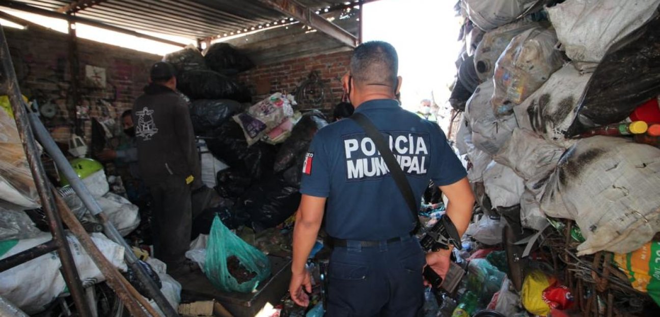 Seguridad Pública de Soledad, Ejército y dependencias municipales continúan inspecciones a chatarreras