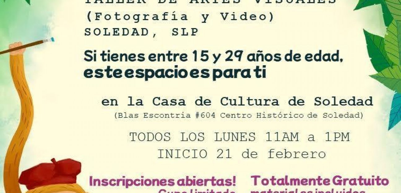 Invitan a jóvenes soledenses a participar en talleres de fotografía y video