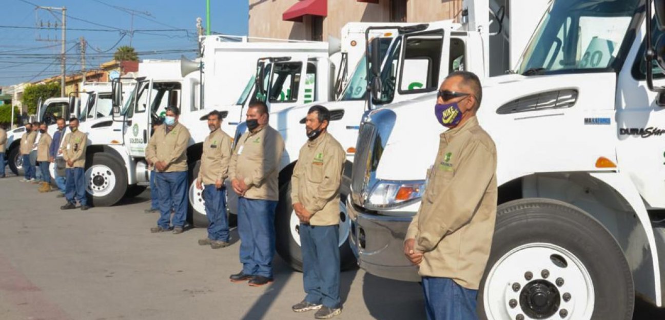 Ayuntamiento de Soledad ponen en marcha seis nuevos camiones recolectores de basura
