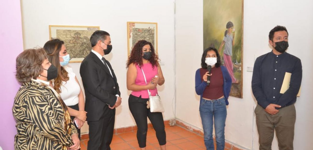 Inauguran exposición colectiva de pintura y grabado en Soledad de Graciano Sánchez