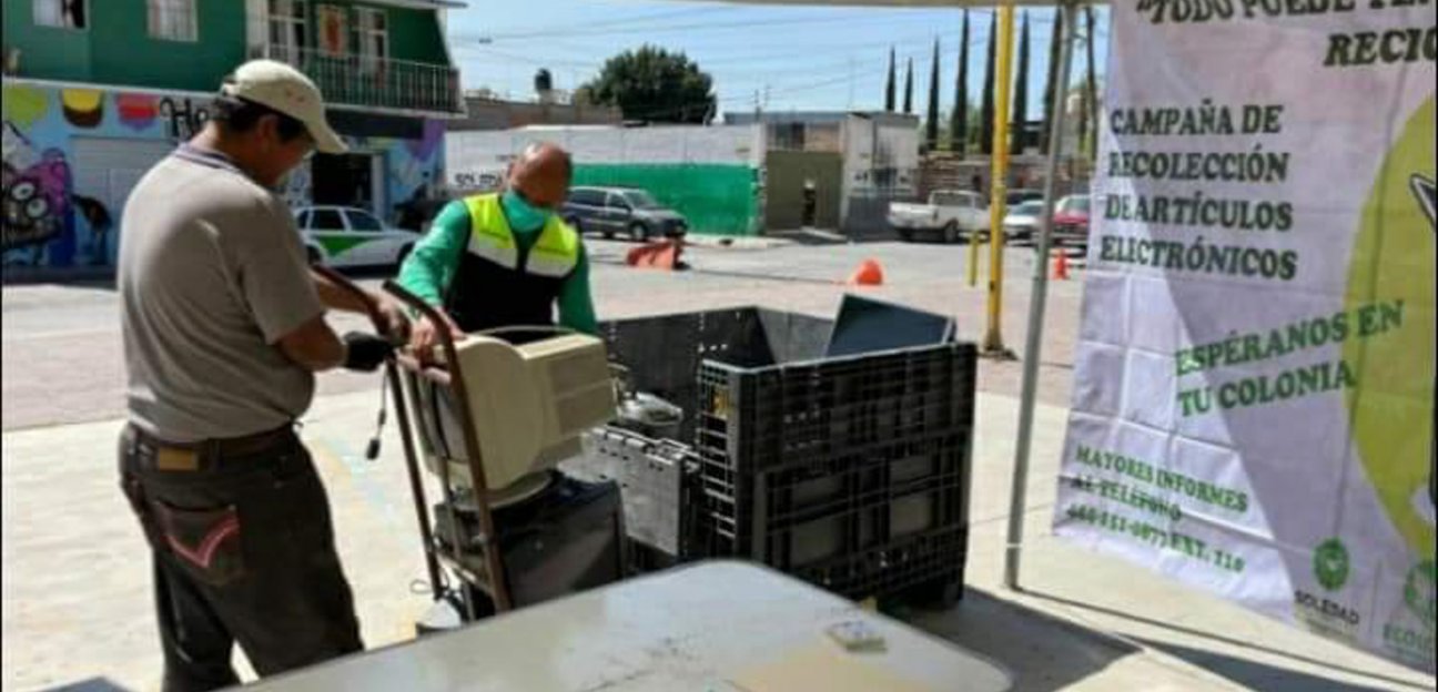 Realizarán acopio de basura electrónica en el jardín principal de Soledad