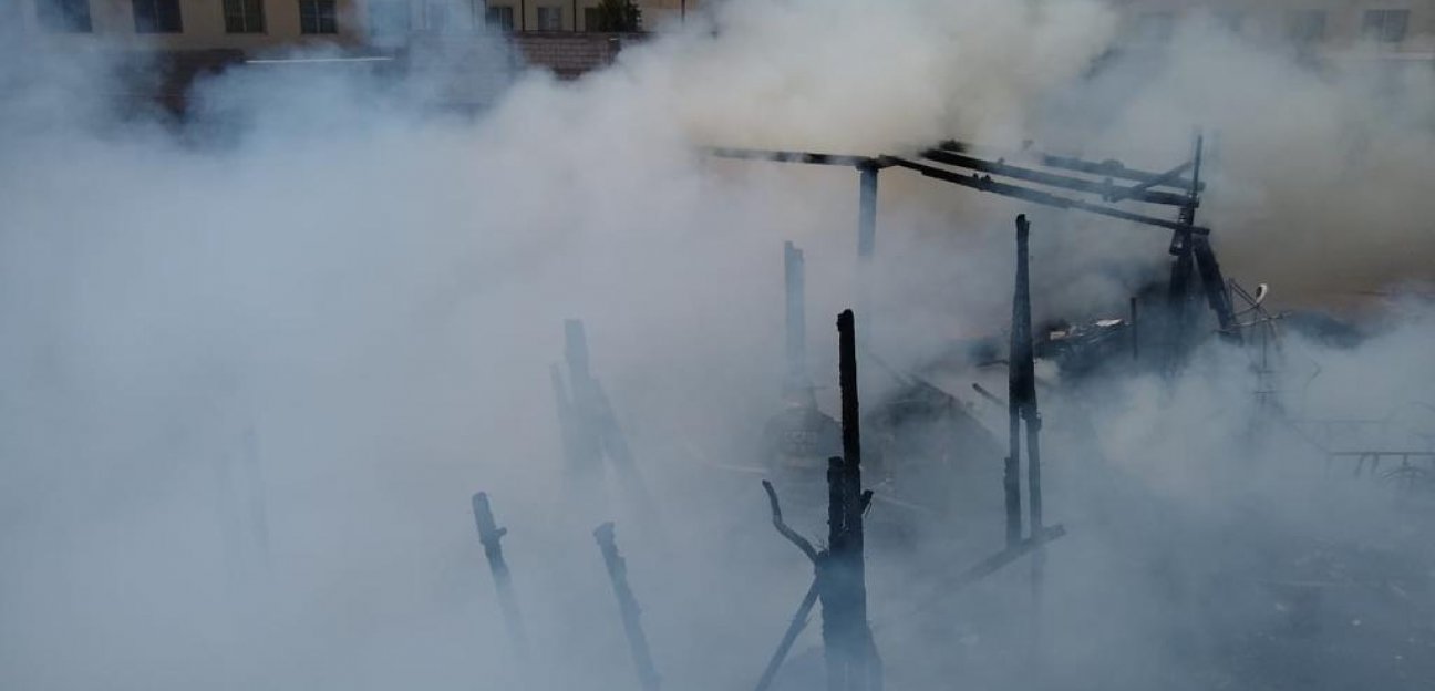 Protección Civil de Soledad apaga incendio en un domicilio de la colonia Alcatraces