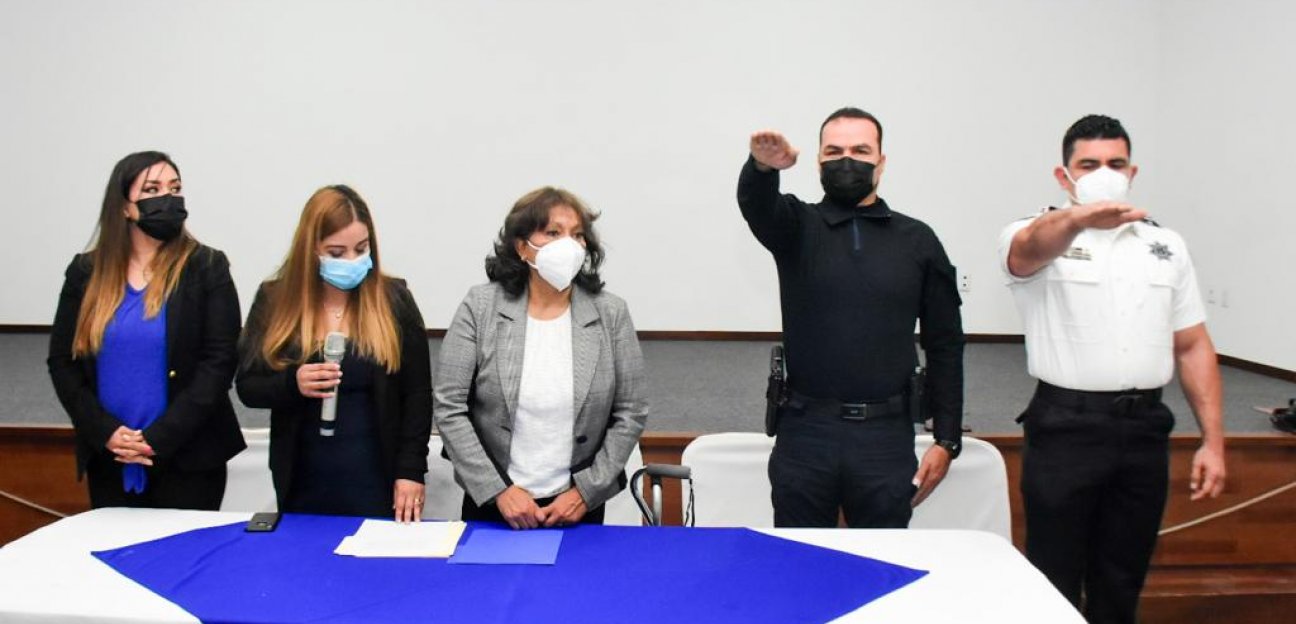Presidenta municipal de Soledad, Leonor Noyola tomó protesta a nuevos mandos de Seguridad Pública y Tránsito Vial