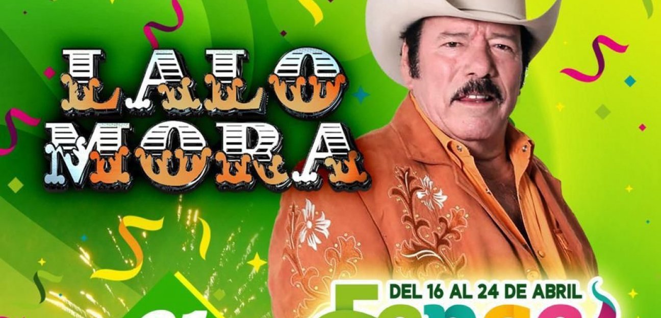 Esta noche llegará al escenario de la FENAE, Lalo Mora