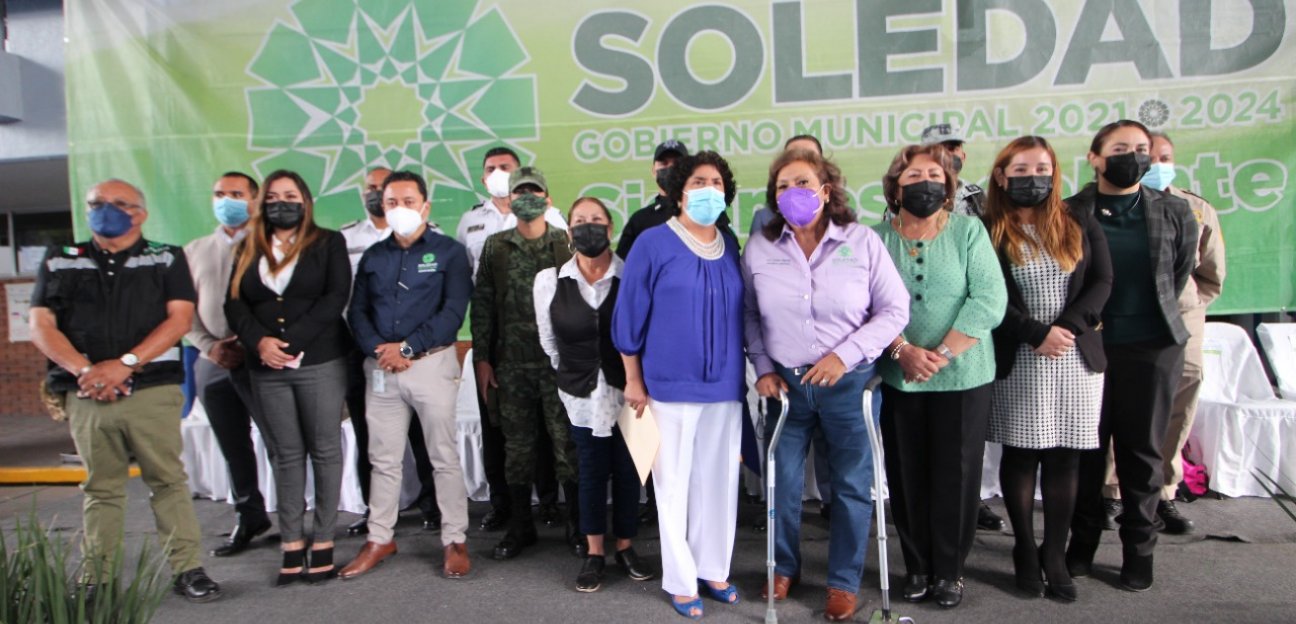 Alcaldesa de Soledad de Graciano Sánchez arrancó oficialmente el programa Escuela Segura