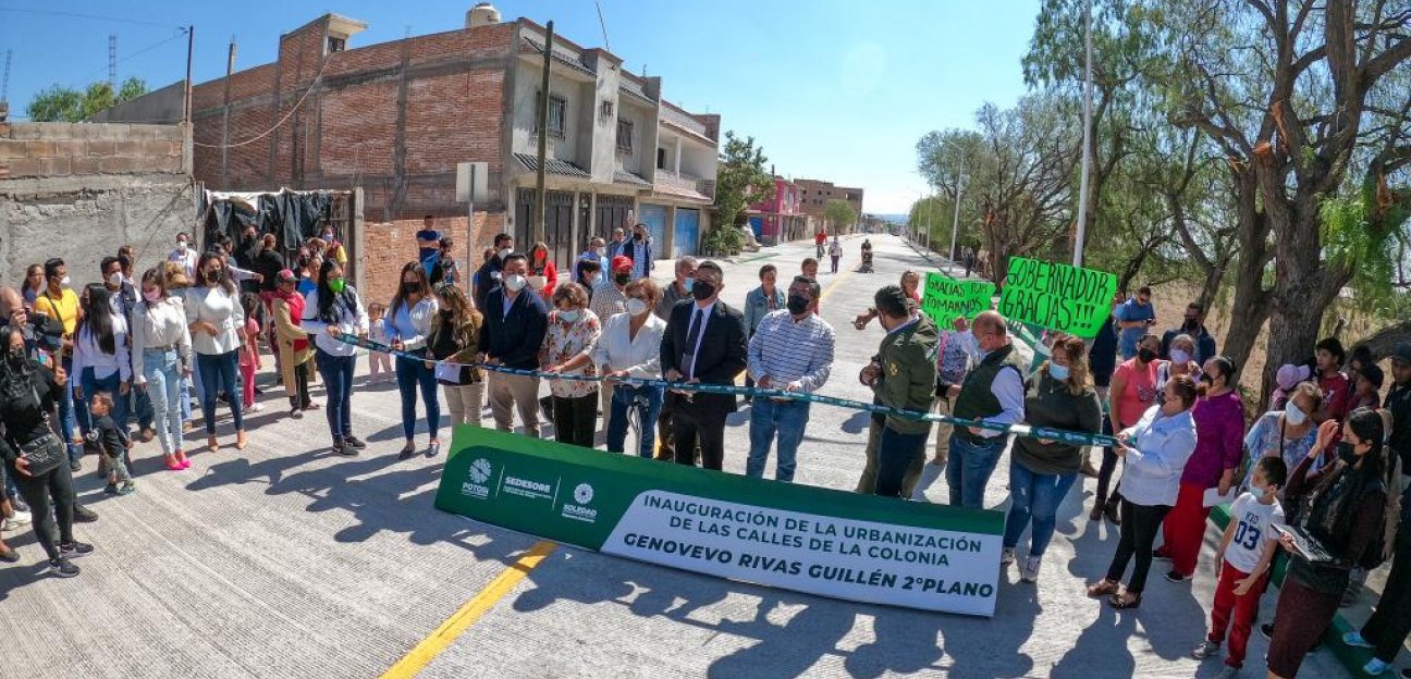 Alcaldesa y Gobierno del Estado inauguran obras de urbanización de diferentes calles de la colonia Rivas Guillén