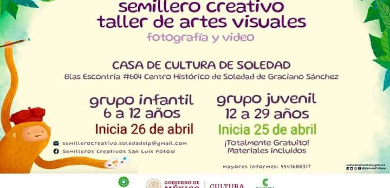 Invitan a niños a formar parte del talles de artes visuales en Casa de la Cultura de Soledad