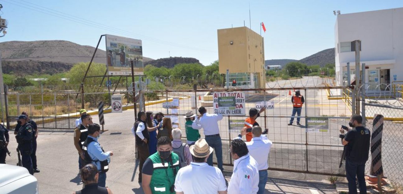 Ayuntamiento de Soledad en coordinación con dependencias estatales, clausuran Minera San Xavier