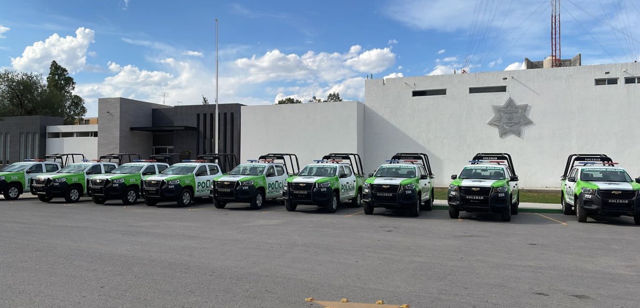 Alcaldesa Leonor Noyola lista para realizar la entrega de patrullas a la Dirección de Seguridad Pública Municipal de Soledad