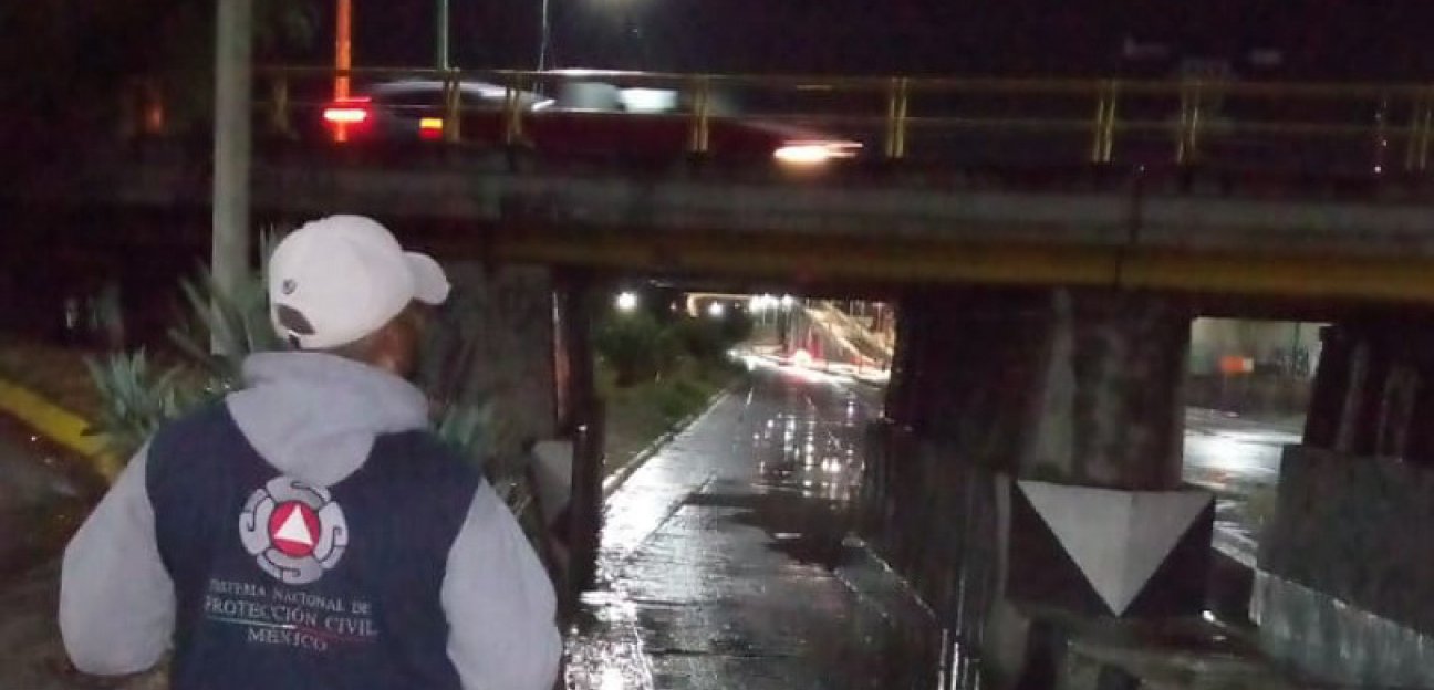 La dirección de Protección Civil reporta saldo blanco tras lluvias registradas el martes por la noche