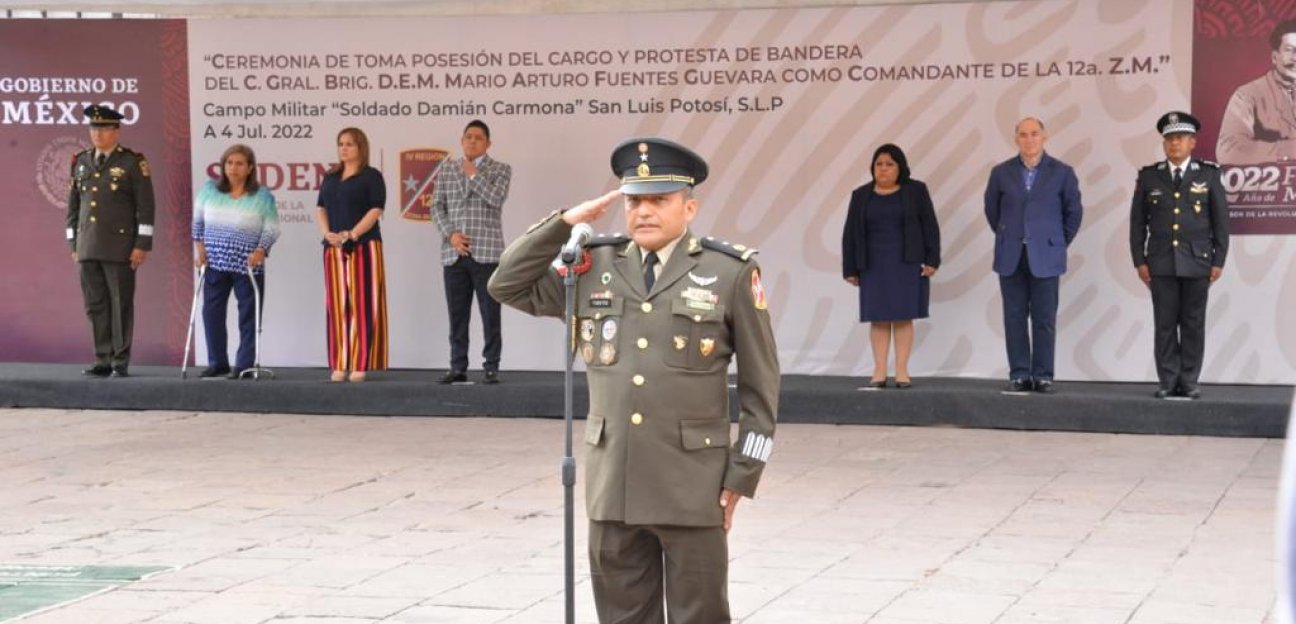 Alcaldesa acude a la toma de protesta del comandante de la 12/a Zona Militar