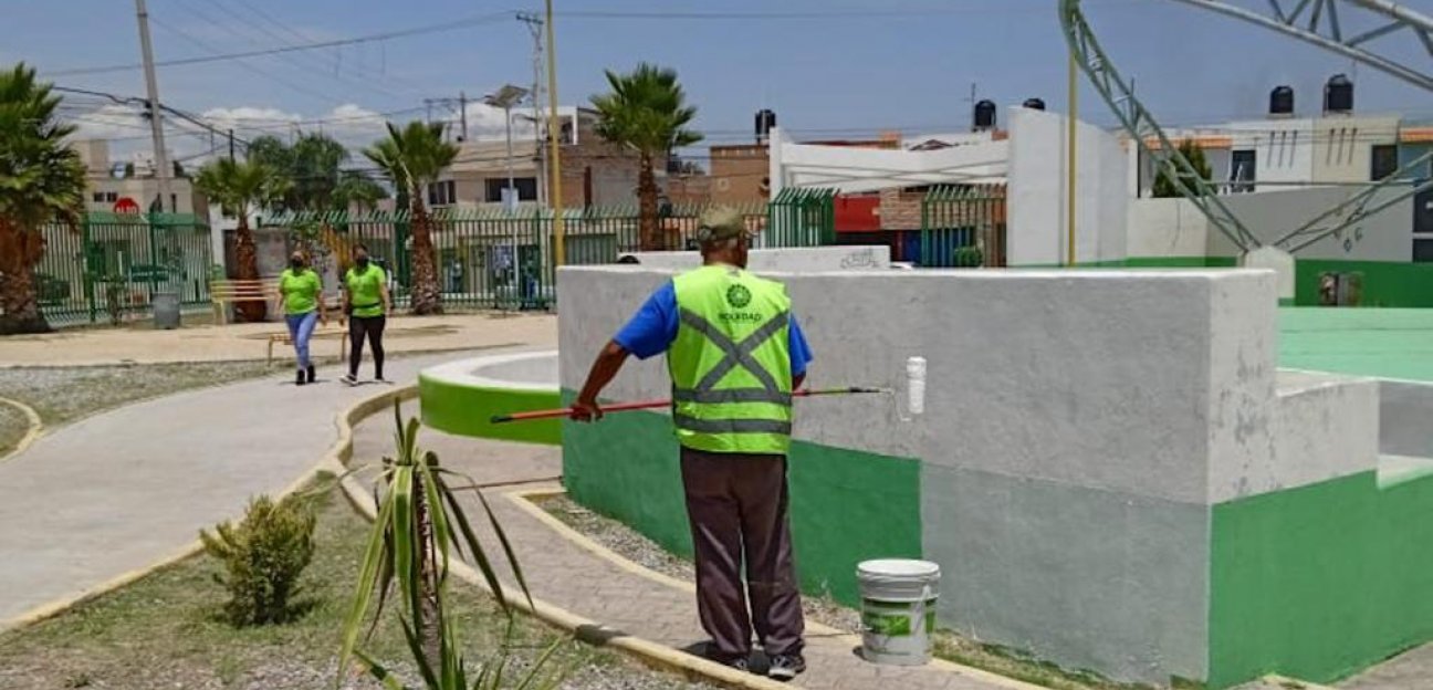 Continúa la rehabilitación de unidades deportivas en Soledad