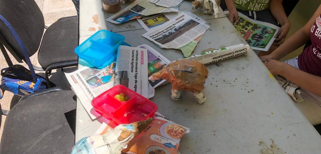Arranca taller Creación de Dinosaurios con Papel Mache a cargo de Juan Gorupo en Soledad de Graciano Sánchez