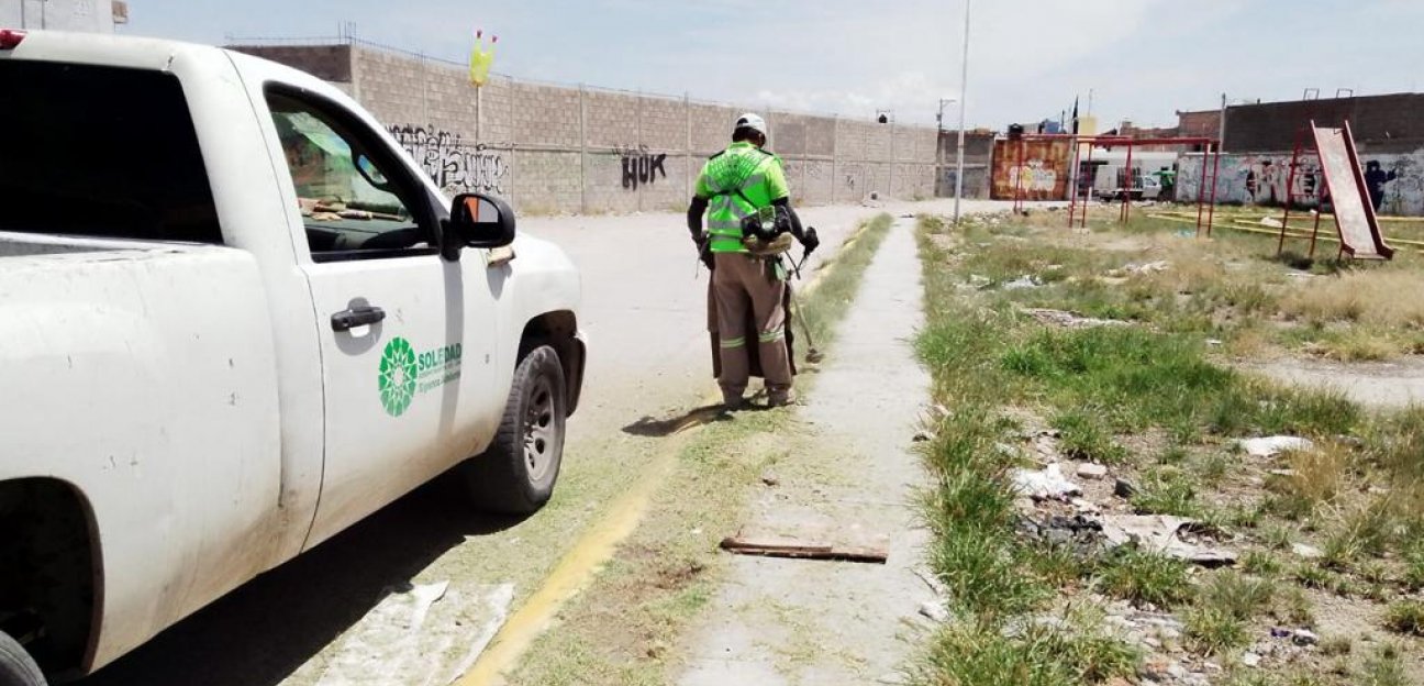 La dirección de Servicios Municipales de Soledad rehabilitó el área recreativa del Fraccionamiento La Sierra