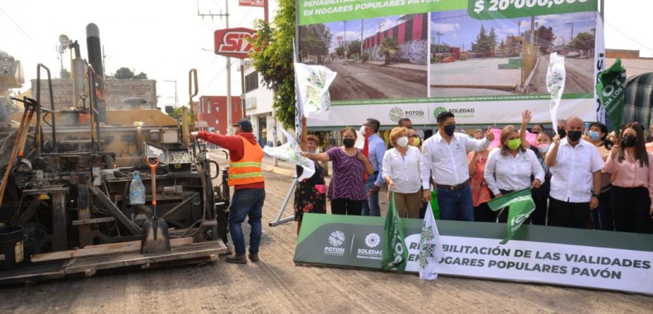 Alcaldesa de Soledad arranca pavimentación de más de 30 calles en Hogares Populares Pavón