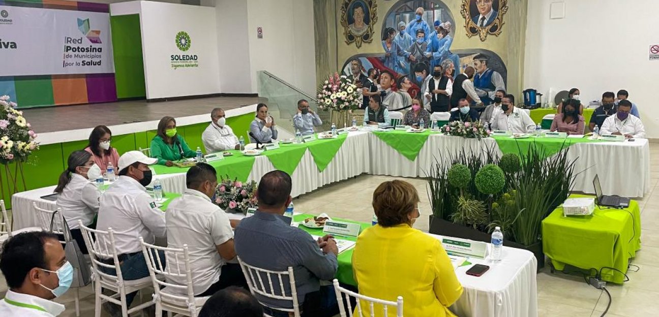 Alcaldesa Leonor Noyola encabeza reunión de la mesa directiva de la Red Potosina de Municipios por la Salud