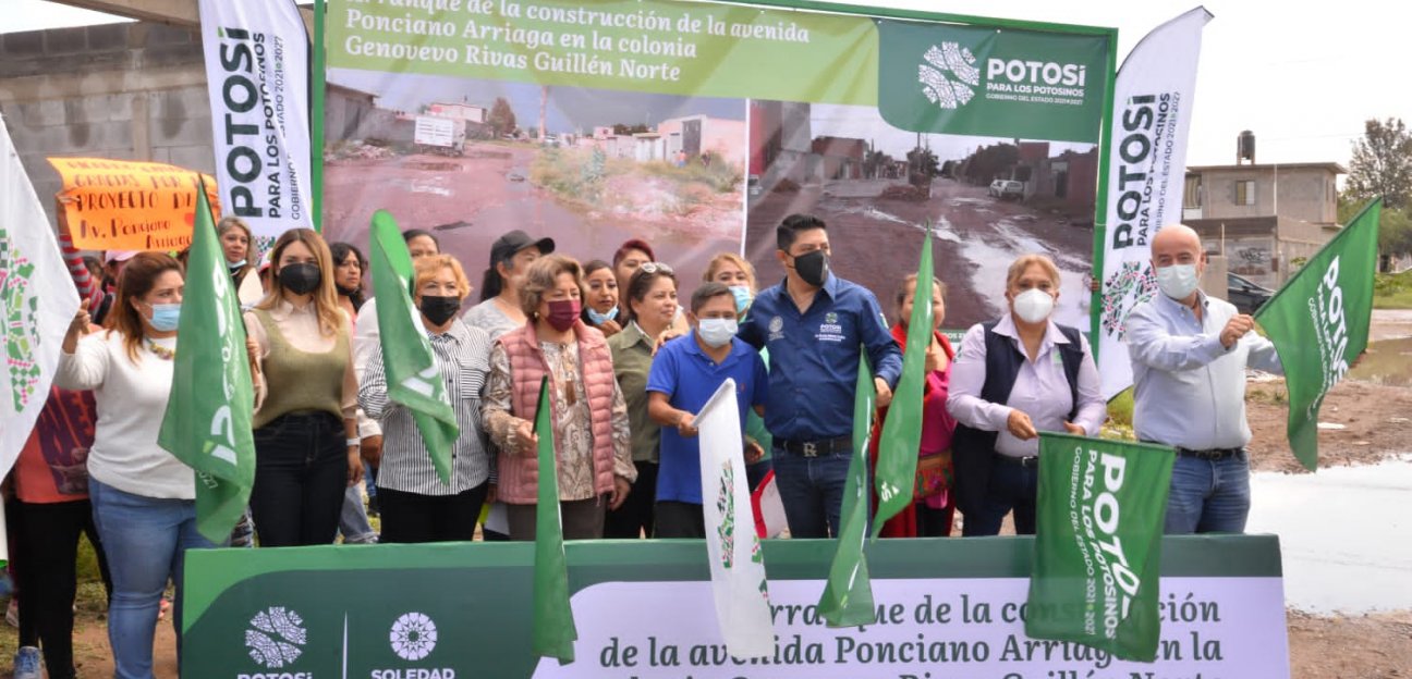 Alcaldesa Leonor Noyola pone en marcha obra de construcción de colector pluvial y área recreativa 