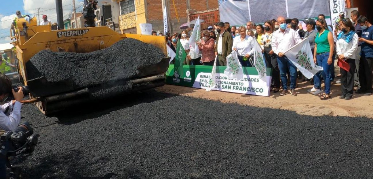 Inicia obras de reconstrucción de todas las vialidades en el Fraccionamiento Villas de San Francisco