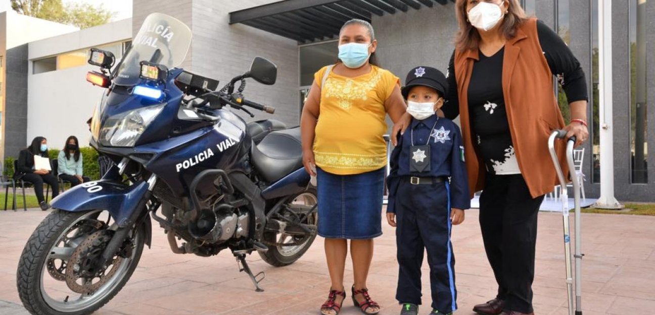 Presidenta Municipal de Soledad, Leonor Noyola y la Dirección General de Seguridad Pública cumplen el sueño de Eloy Hernández