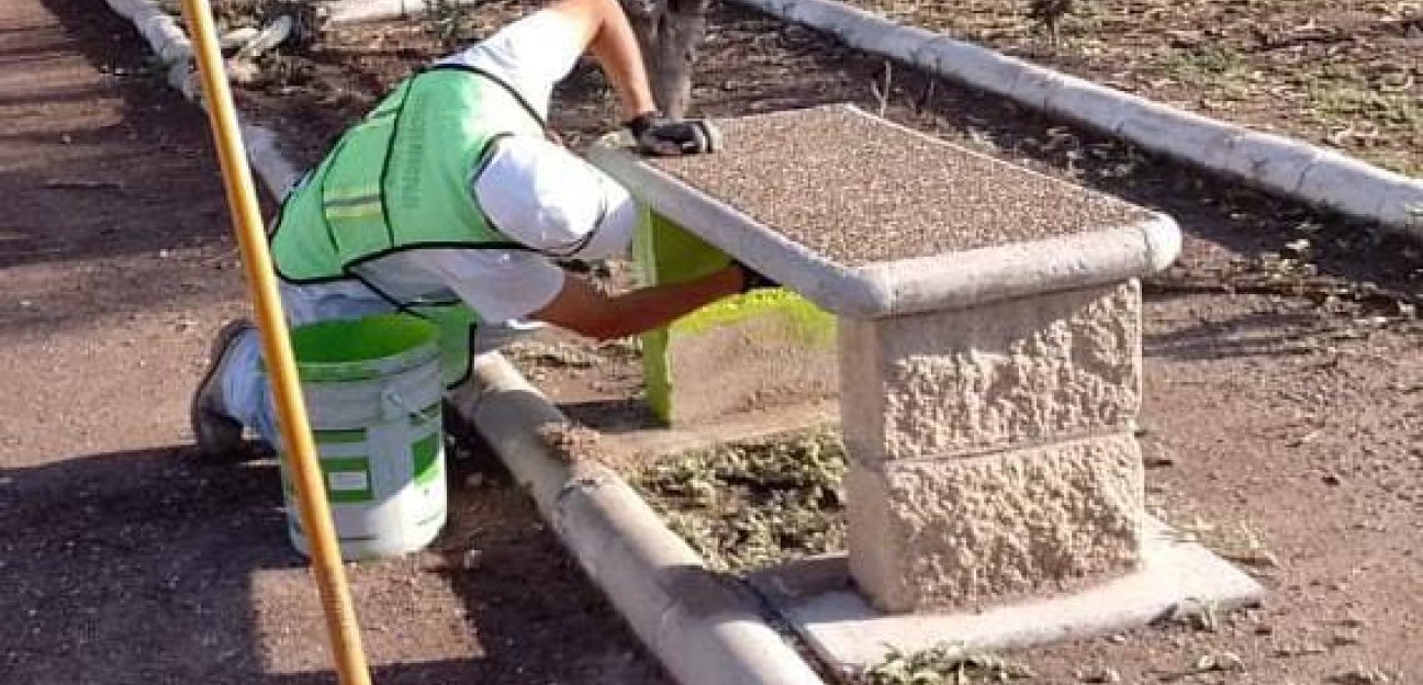 Soledad de Graciano Sánchez sigue adelante en el mantenimiento de las áreas verdes del municipio