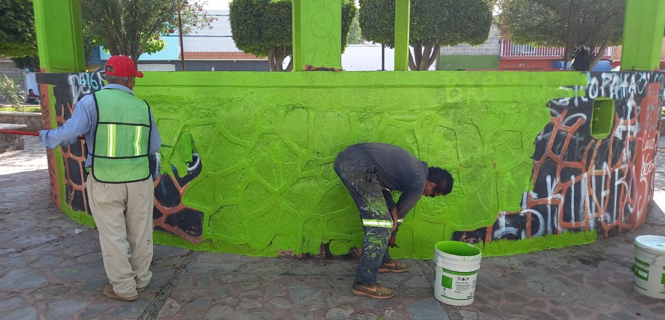 Continúa la mejora de la imagen urbana en el municipio de Soledad de Graciano Sánchez