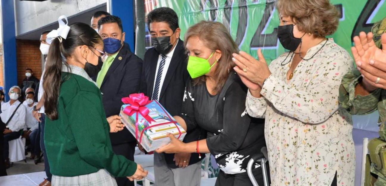 Alcaldesa dio arranque al Ciclo Escolar 2022-2023 en Soledad de Graciano Sánchez