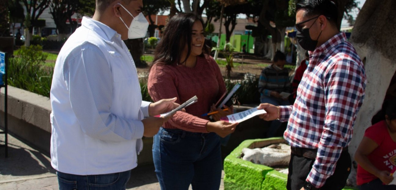 Instalaron módulo de la CNDH en la plaza principal de Soledad 
