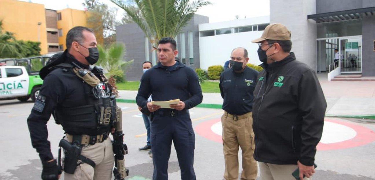 Dirección General de Seguridad Pública de Soledad recibió pase de revista del Secretario de Seguridad del Estado