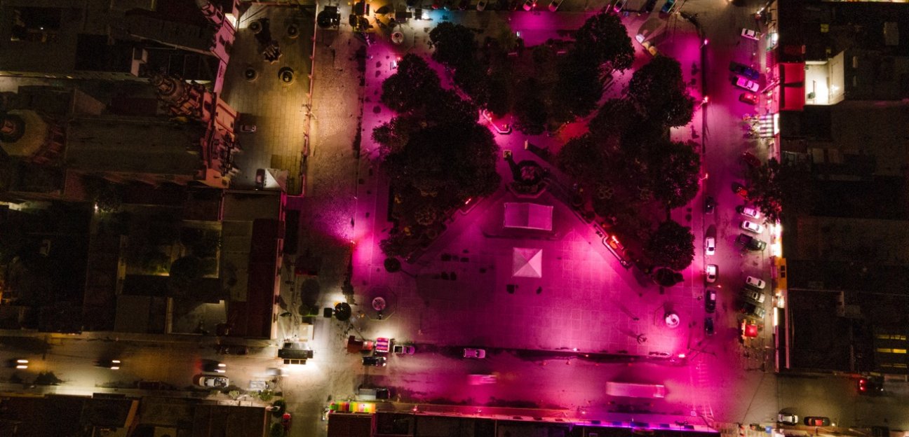 Municipio de Soledad se pinta de rosa en conmemoración de la lucha contra el cáncer de mama