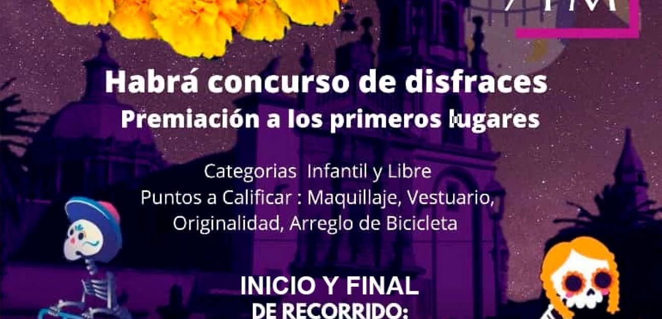 El Instituto Municipal de la Juventud invita a rodada de Día de Muertos
