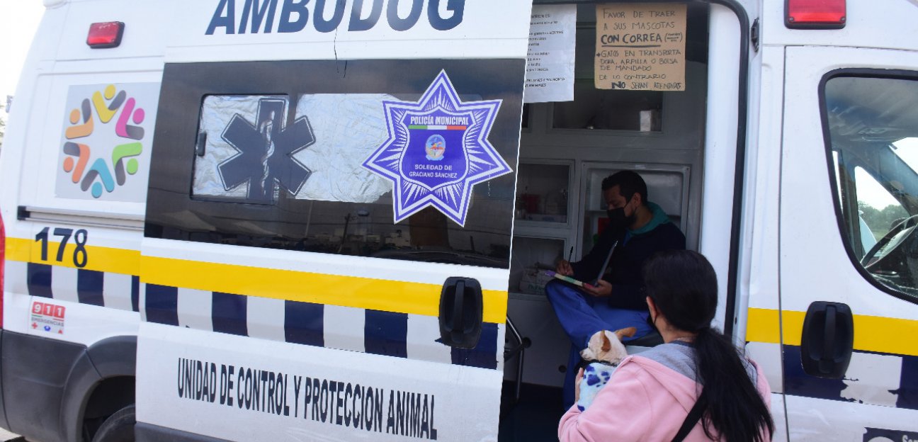 Hasta 200 atenciones brinda la Ambudog de forma semana en Soledad de Graciano Sánchez