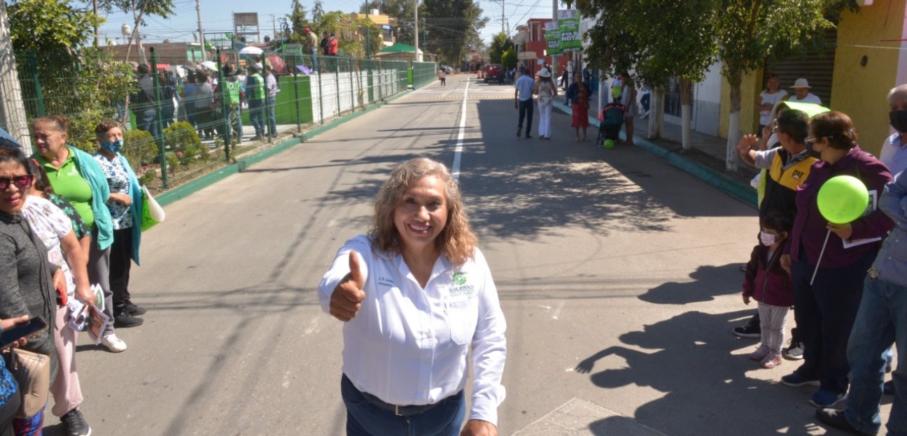 Inaugura alcaldesa reconstrucción de vialidades en Hogares Populares Pavón