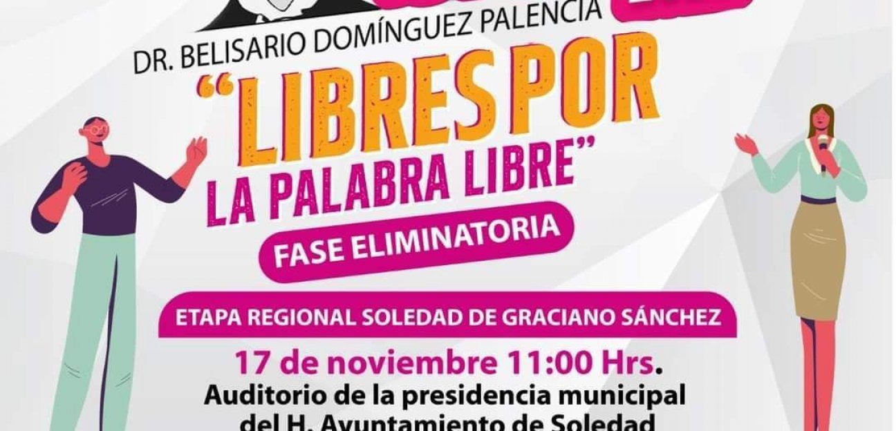 Soledad de Graciano Sánchez será sede del Concurso Nacional de Oratoria, en su etapa regional