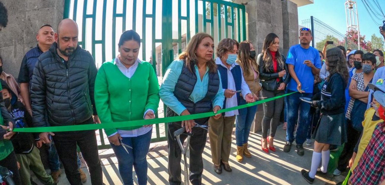 Alcaldesa inaugura parque urbano multifuncional en Santa Mónica