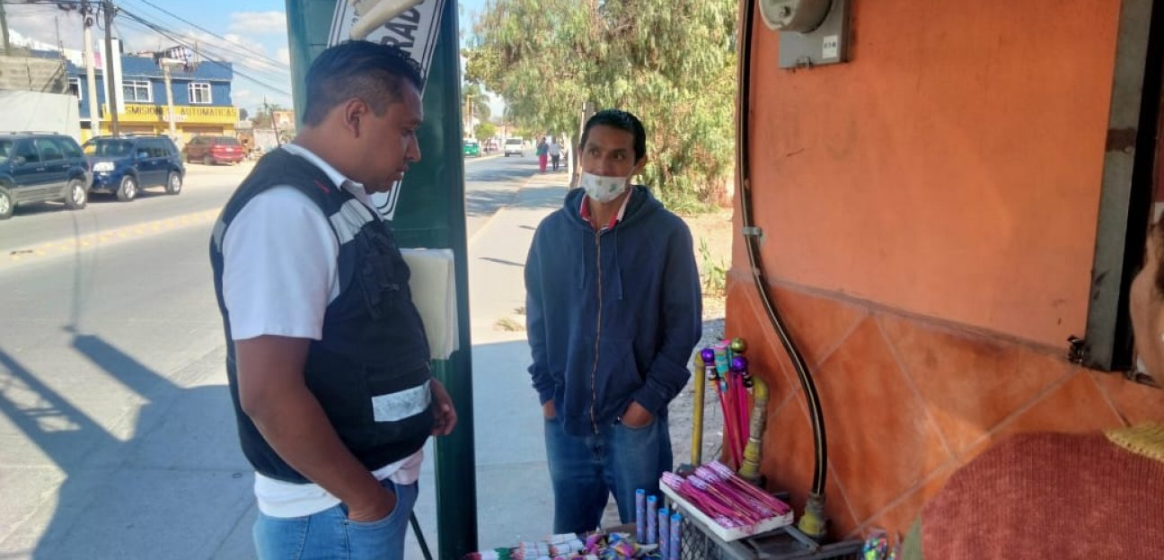 Protección Civil Municipal de Soledad aseguró varios artículos de pirotecnia en El Morro 