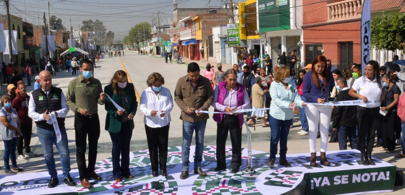 Alcaldesa Leonor Noyola inaugura obras de rehabilitación en la avenida Valentín Amador