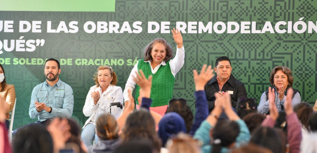 Avanza la modernización de espacios en el municipio de Soledad, gracias al trabajo conjunto de la alcaldesa Leonor Noyola y del gobernador, Ricardo Gallardo Cardona