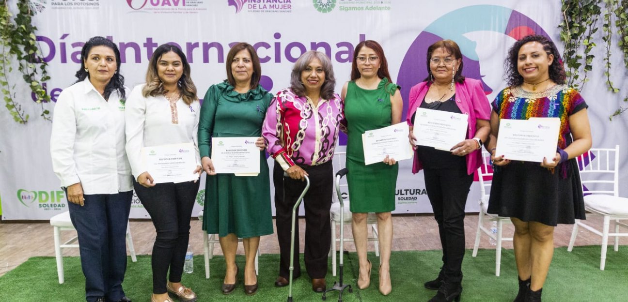 UAVI e Instancia de la Mujer de Soledad, reconocen a mujeres destacadas, en el marco del Día Internacional de la Mujer