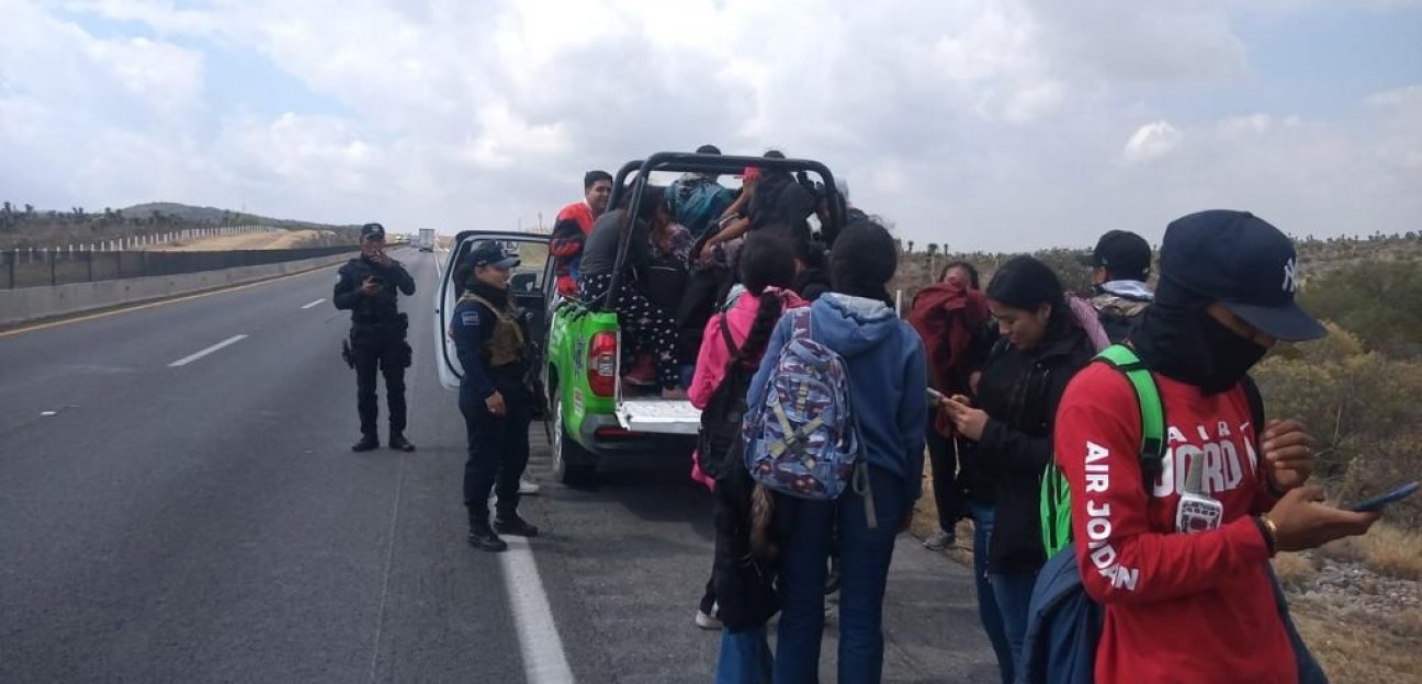 Dirección General de Seguridad Pública de Soledad, ubicó a 25 personas reportadas como extraviadas, en el ejido Cándido Navarro