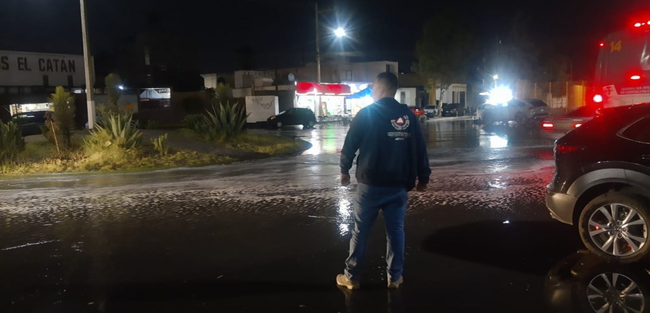 Protección Civil de Soledad se mantuvo en alerta durante las fuertes lluvias del domingo