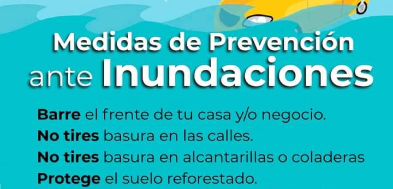 Invita la dirección de Ecología a mantener limpio el frente de las casas para evitar inundaciones