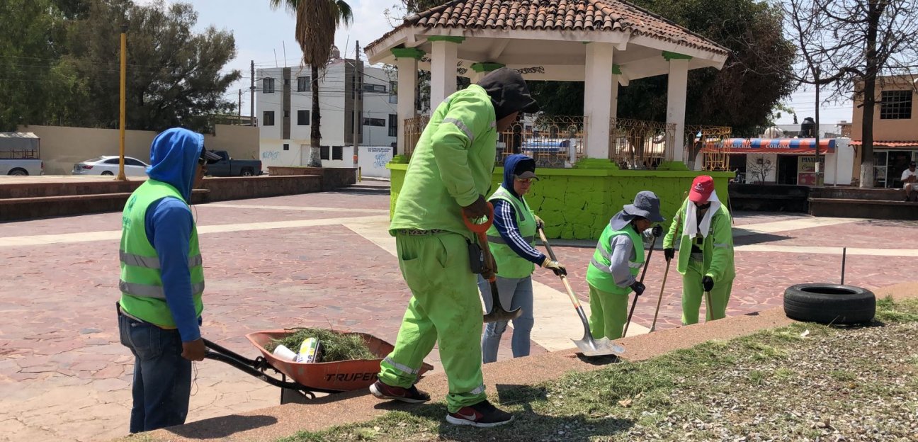 Servicios Municipales atiende mejora integral de espacios públicos, en Soledad